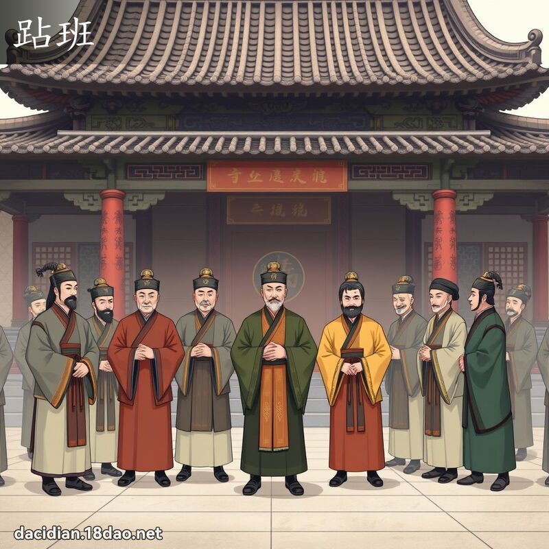跕班 - 国语大辞典配图