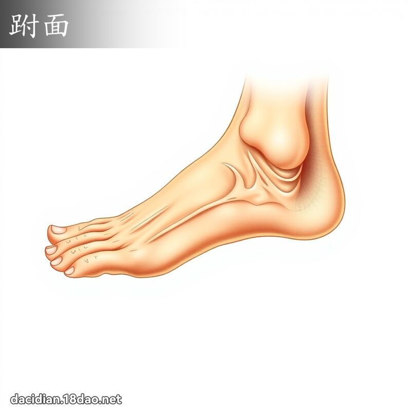 跗面 - 国语大辞典配图