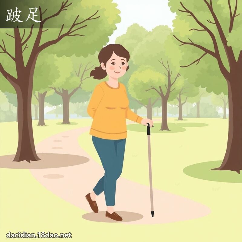 跛足 - 國語大辭典配圖