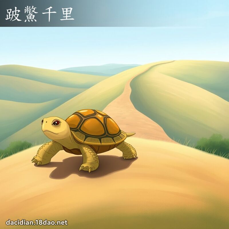 跛鱉千里 - 国语大辞典配图