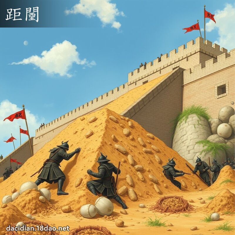 距闉 - 国语大辞典配图