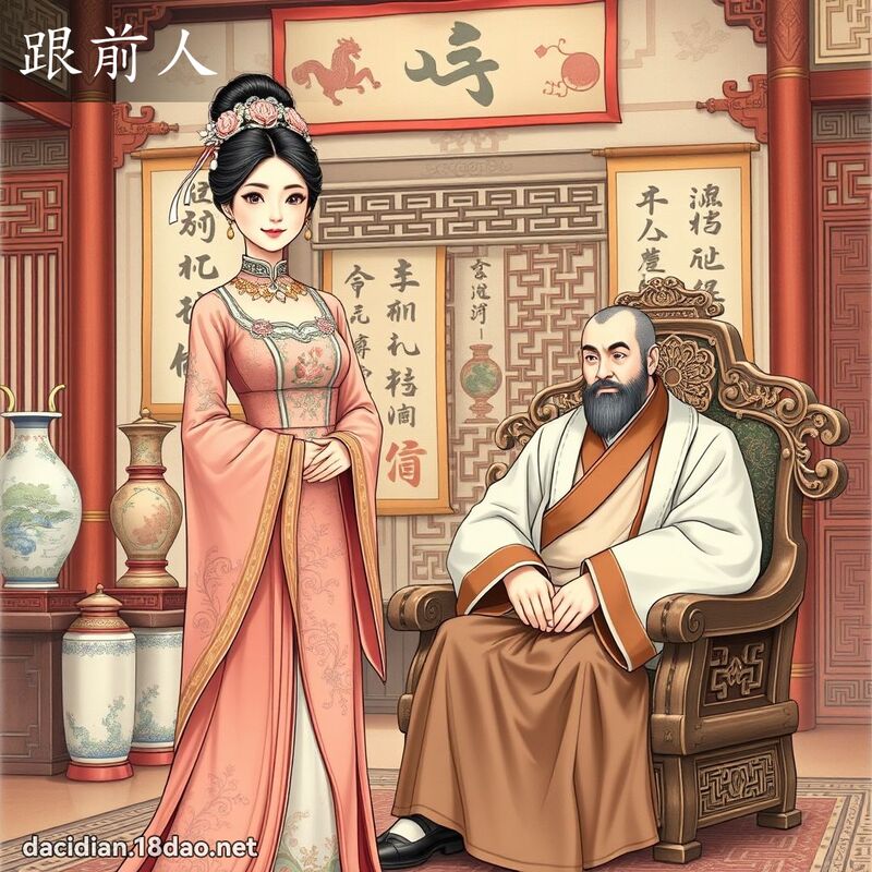 跟前人 - 國語大辭典配圖