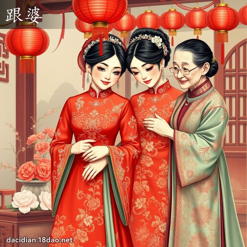 跟婆 - 國語大辭典配圖