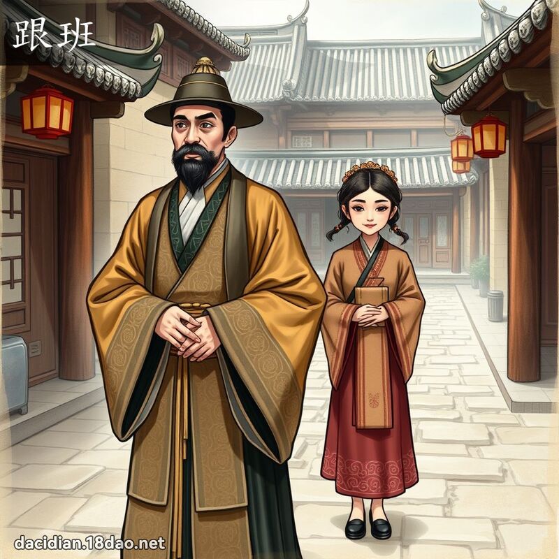 跟班 - 国语大辞典配图