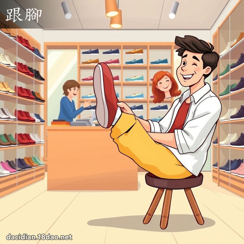 跟腳 - 國語大辭典配圖