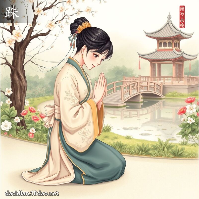跦 - 國語大辭典配圖