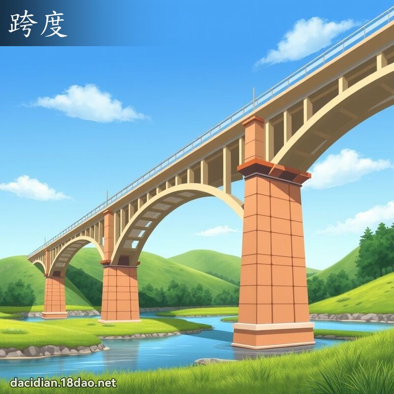 跨度 - 國語大辭典配圖