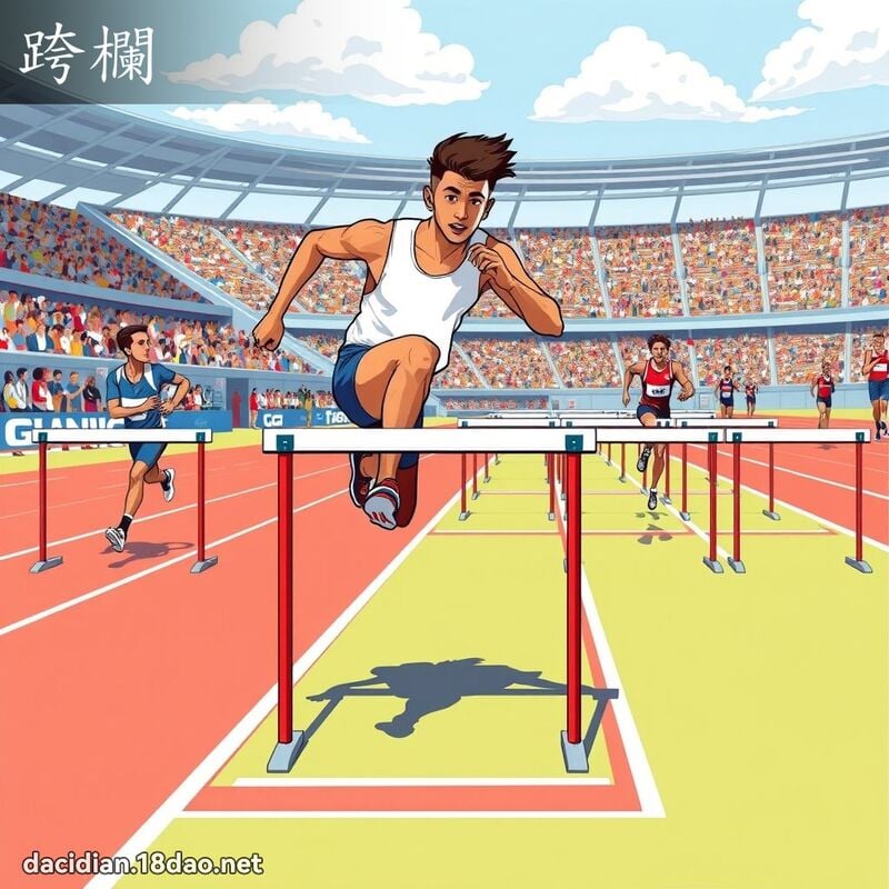 跨欄 - 國語大辭典配圖
