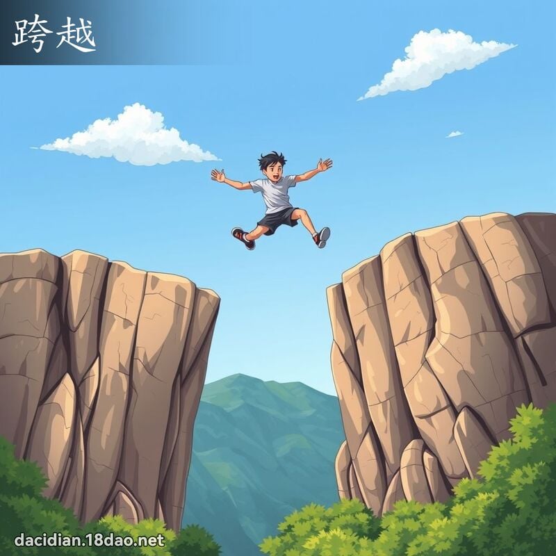 跨越 - 国语大辞典配图