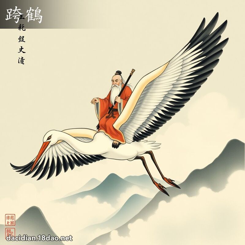 跨鹤 - 国语大辞典配图