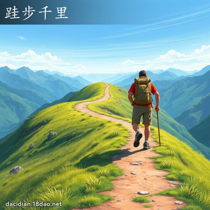 跬步千里 - 国语大辞典配图