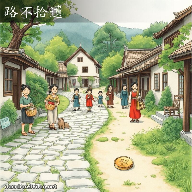 路不拾遺 - 國語大辭典配圖