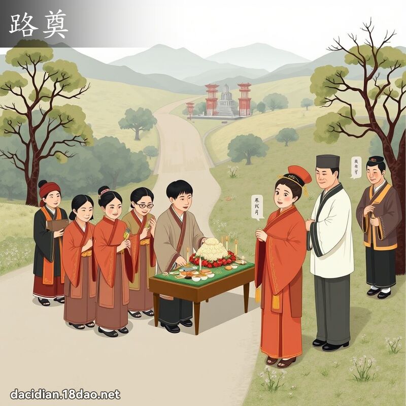 路奠 - 國語大辭典配圖