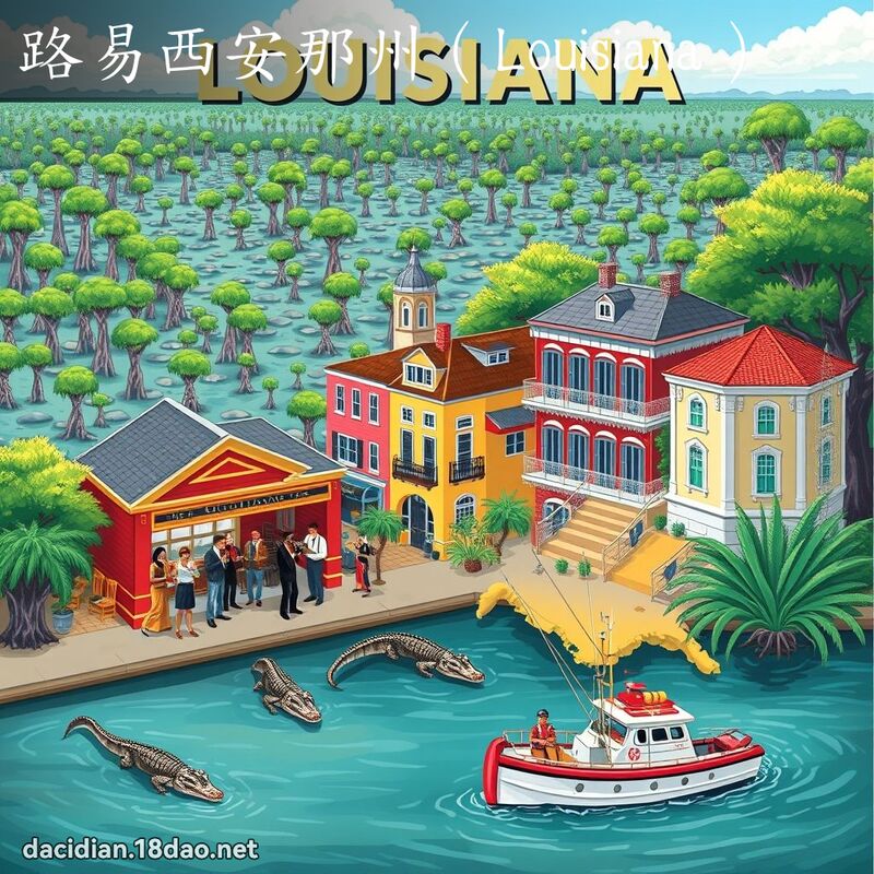 路易西安那州（Louisiana） - 國語大辭典配圖