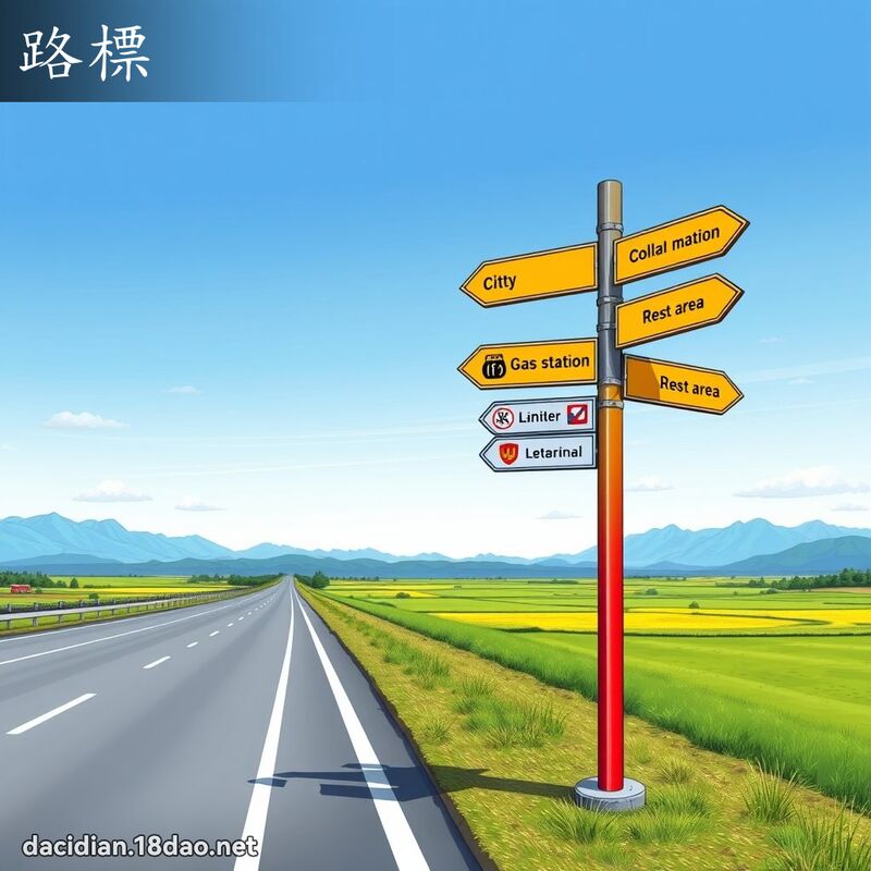 路標 - 國語大辭典配圖