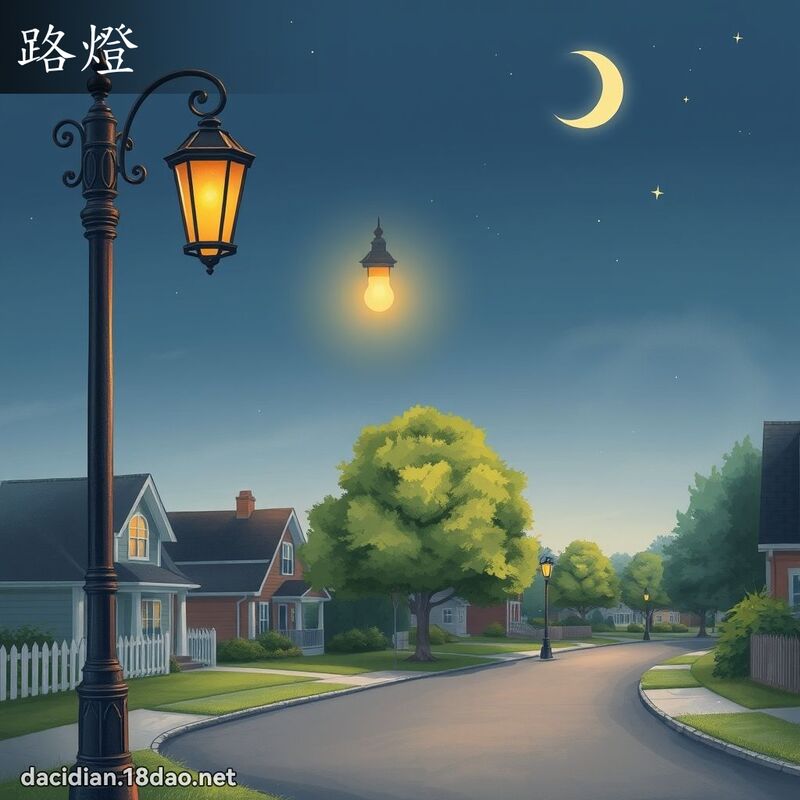 路燈 - 國語大辭典配圖