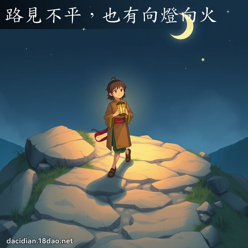 路見不平，也有向燈向火 - 國語大辭典配圖