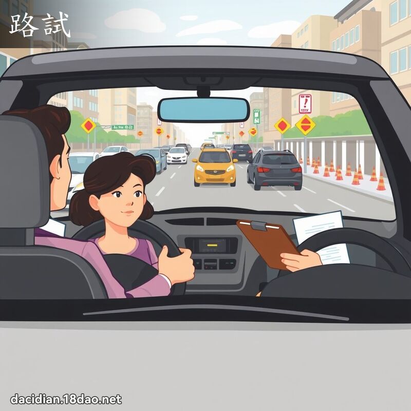 路試 - 國語大辭典配圖