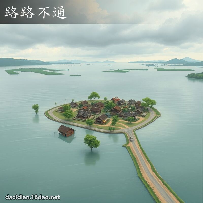 路路不通 - 國語大辭典配圖