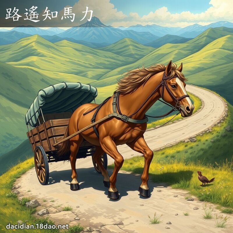 路遙知馬力 - 國語大辭典配圖