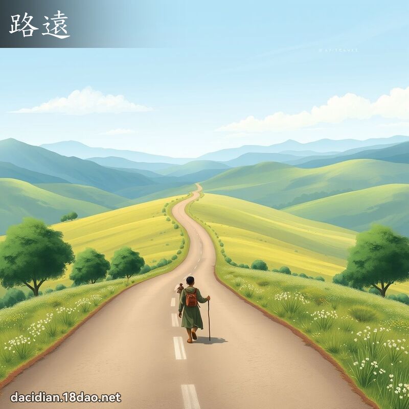 路遠 - 國語大辭典配圖