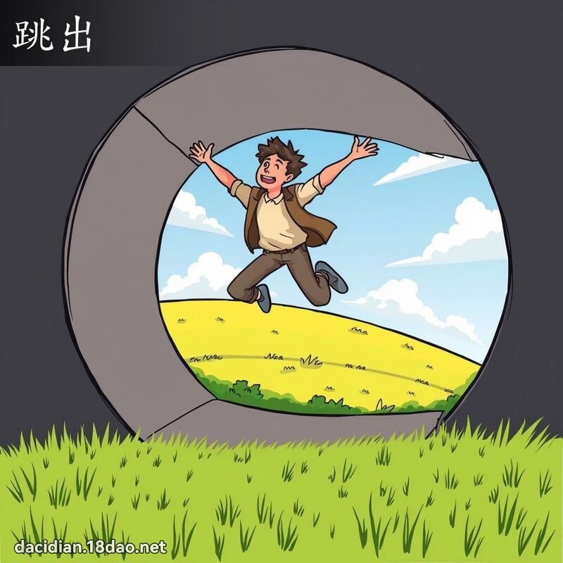 跳出 - 国语大辞典配图