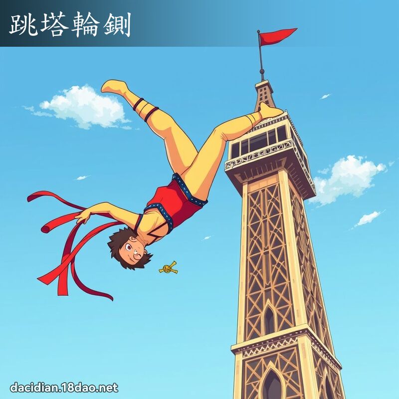 跳塔轮铡 - 国语大辞典配图