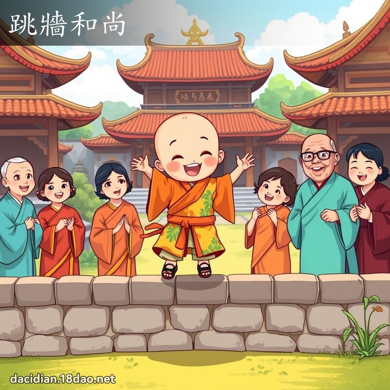 跳牆和尚 - 國語大辭典配圖