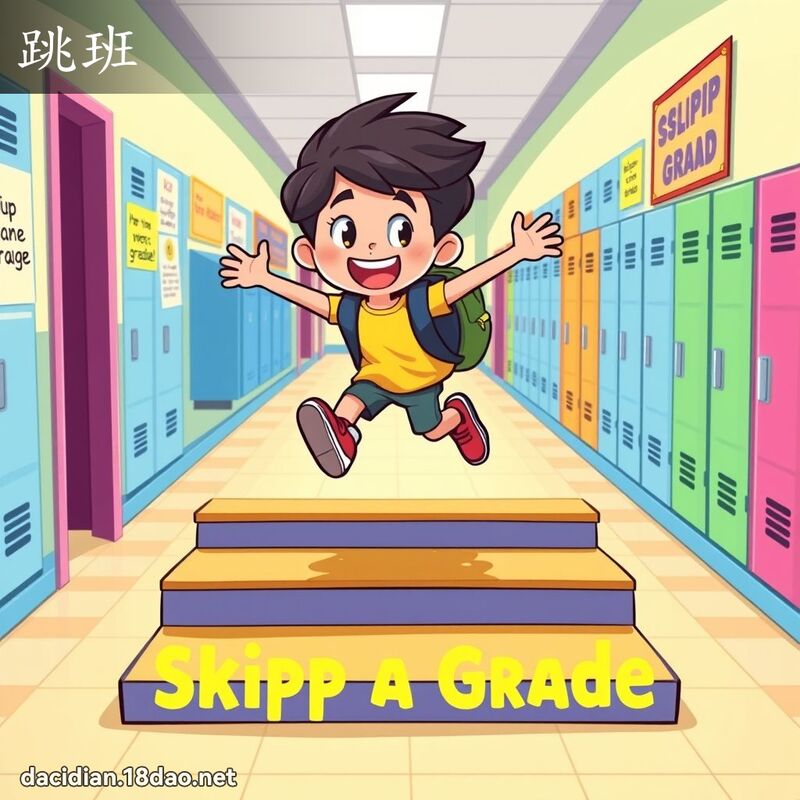 跳班 - 國語大辭典配圖