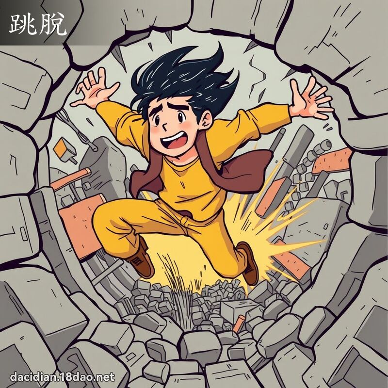 跳脫 - 國語大辭典配圖