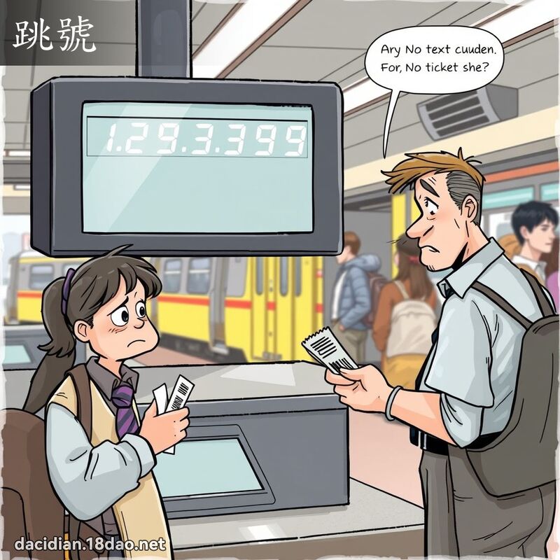 跳号 - 国语大辞典配图