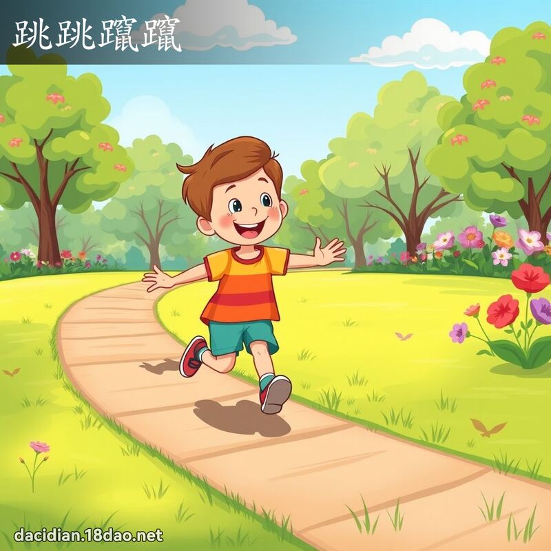 跳跳躥躥 - 國語大辭典配圖