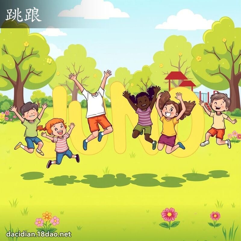 跳踉 - 國語大辭典配圖