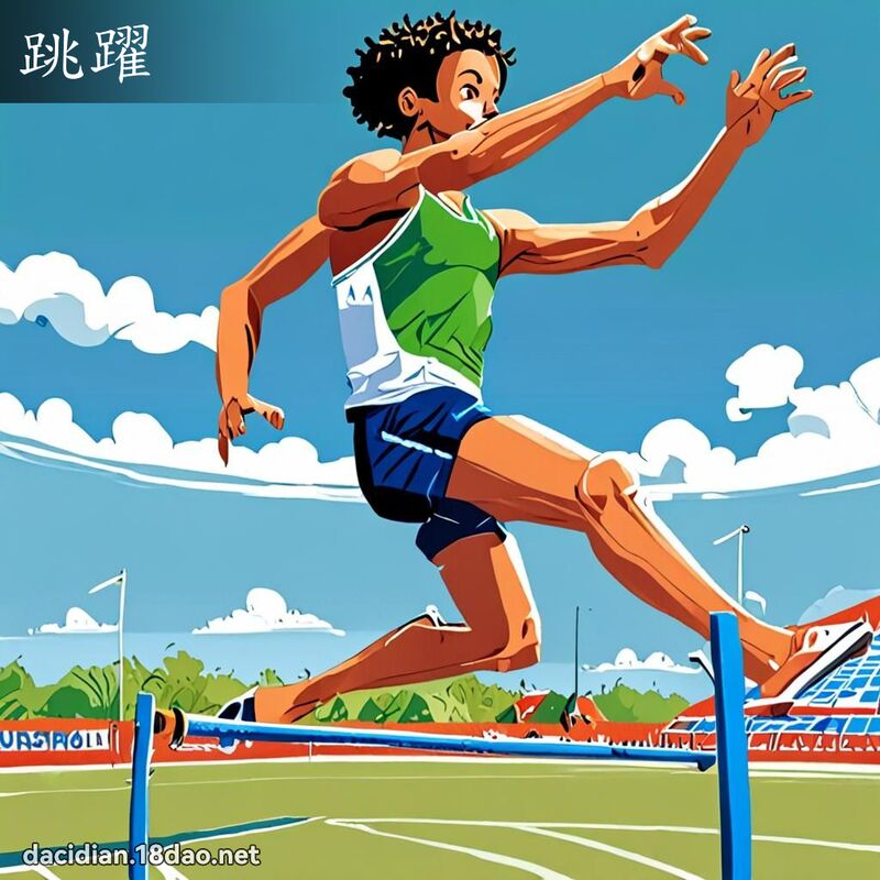 跳跃 - 国语大辞典配图