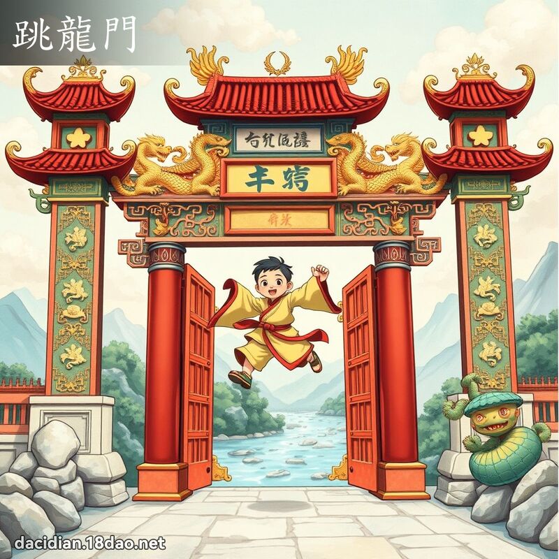 跳龍門 - 國語大辭典配圖