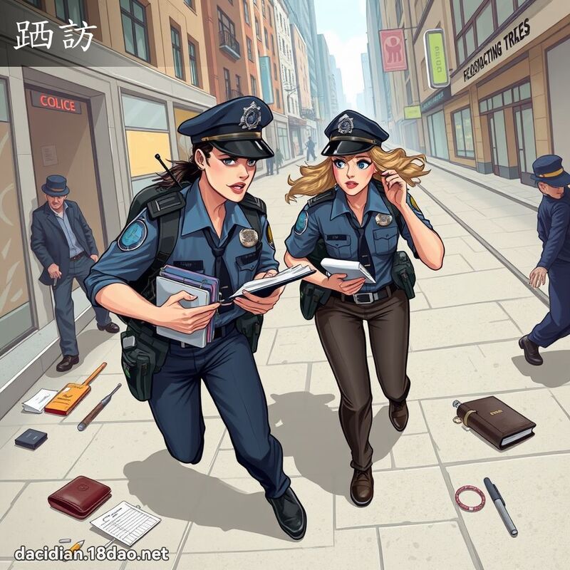 跴訪 - 國語大辭典配圖