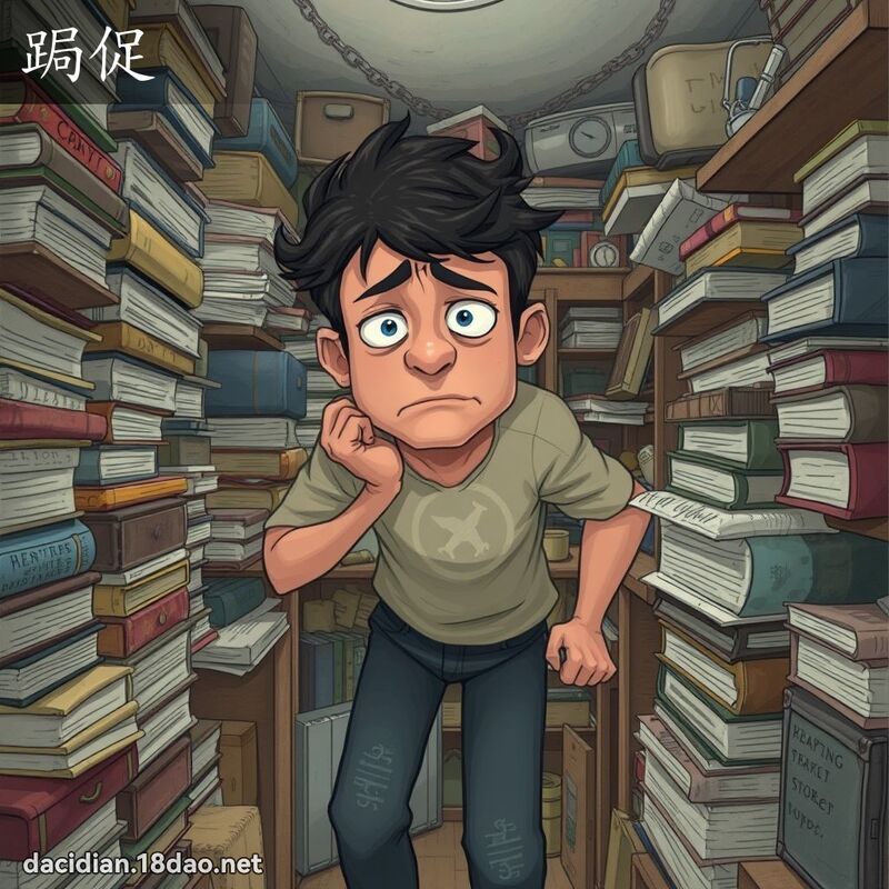 跼促 - 国语大辞典配图