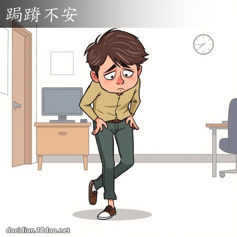 跼蹐不安 - 國語大辭典配圖