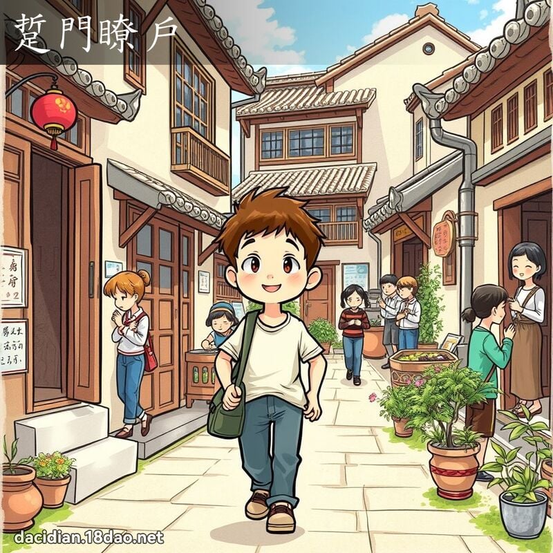 踅門瞭戶 - 國語大辭典配圖