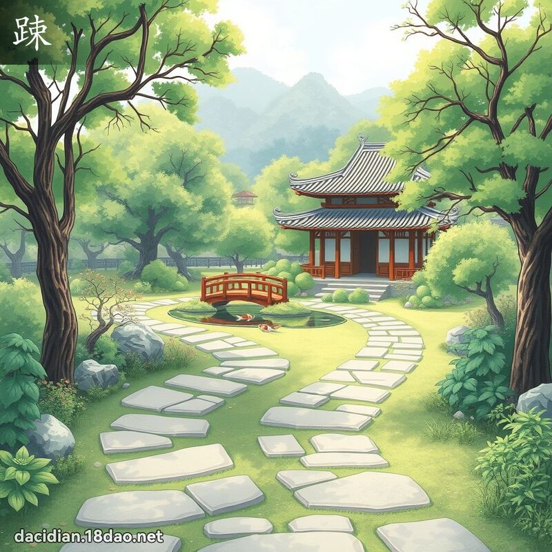 汉字: 踈 (多音字)