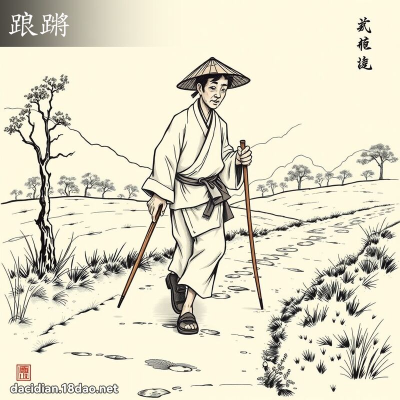 踉蹡 - 國語大辭典配圖