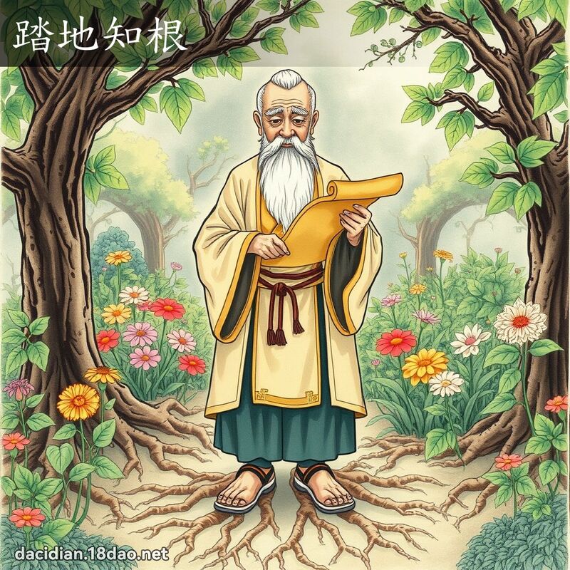 踏地知根 - 國語大辭典配圖