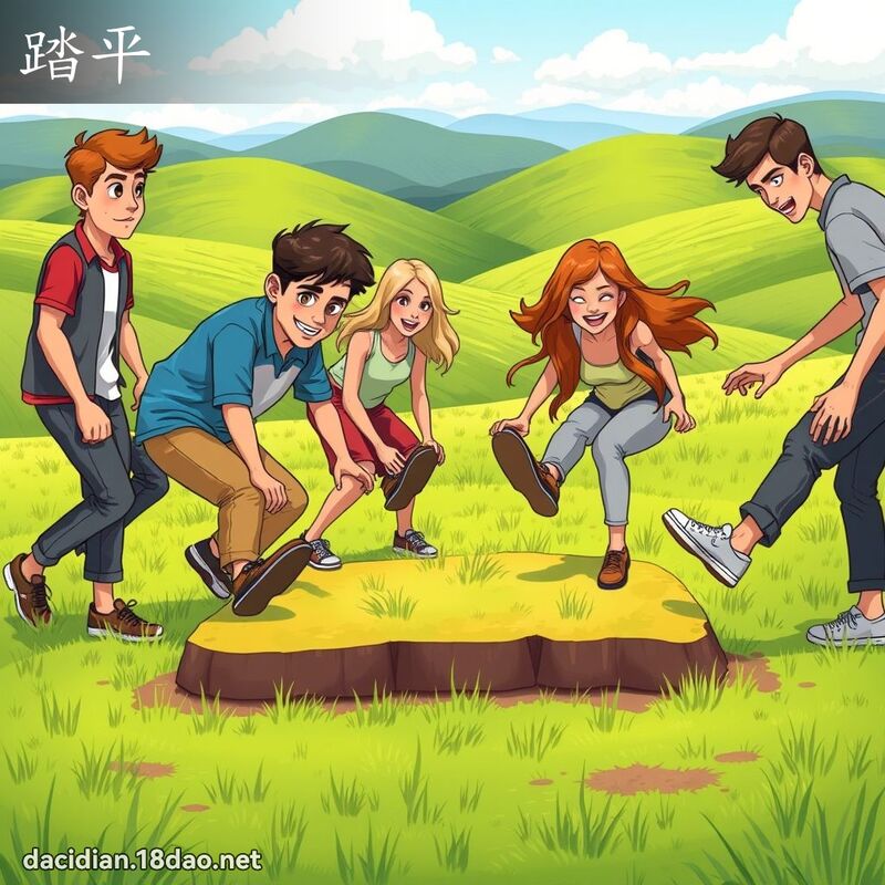 踏平 - 國語大辭典配圖