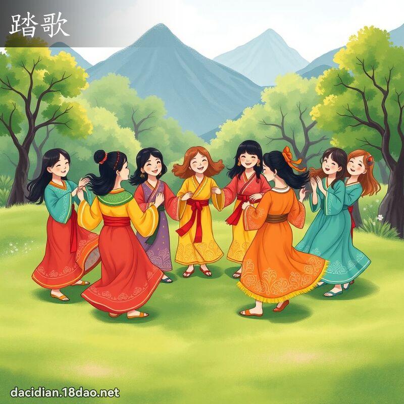 踏歌 - 国语大辞典配图