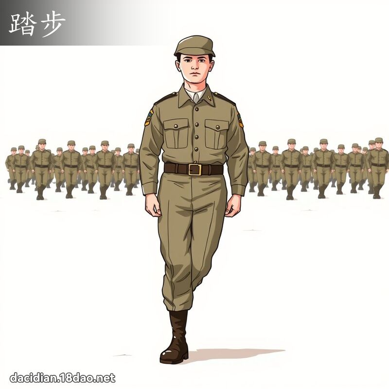 踏步 - 国语大辞典配图