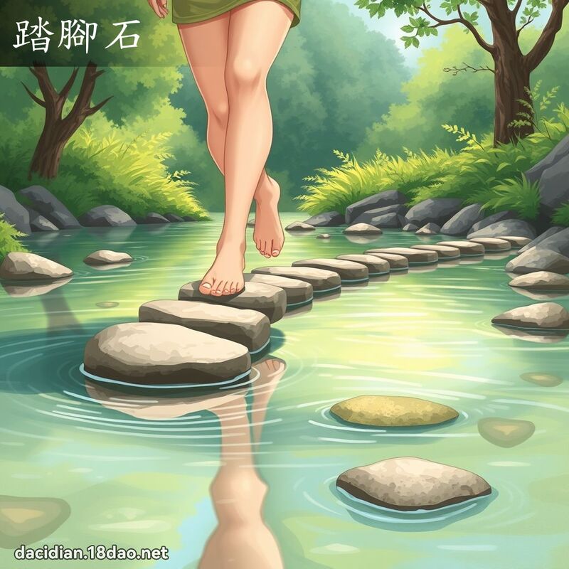 踏脚石 - 国语大辞典配图