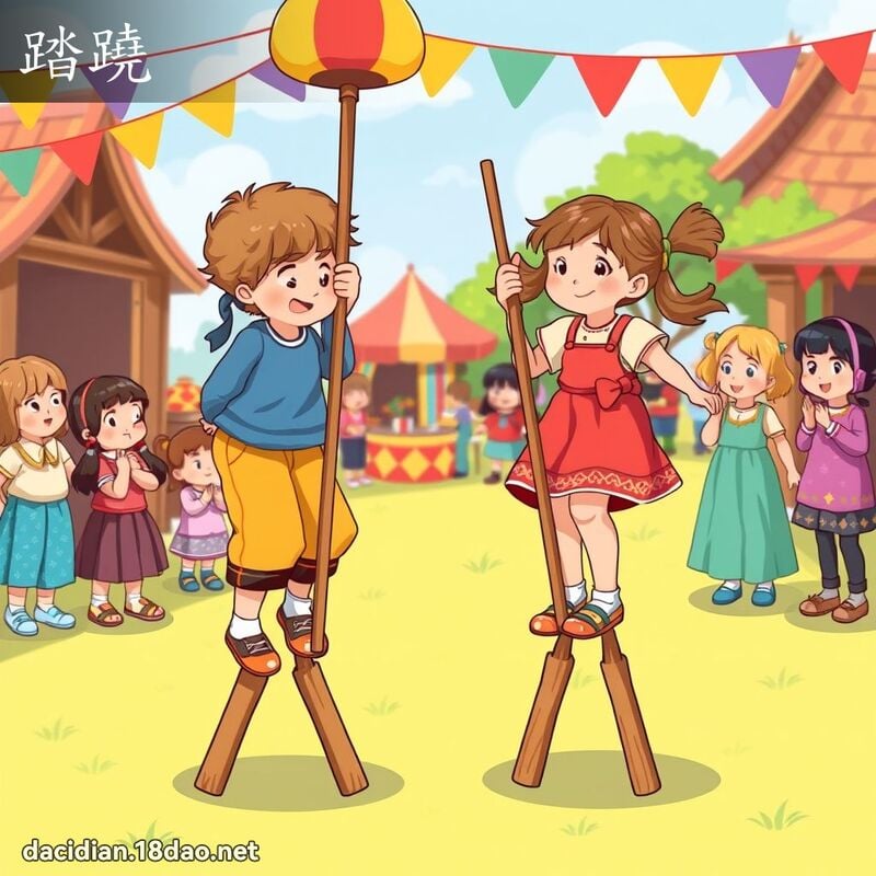 踏蹺 - 國語大辭典配圖