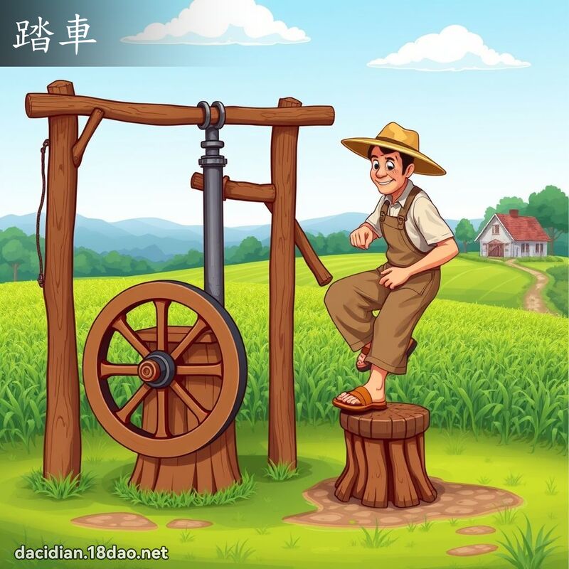 踏车 - 国语大辞典配图