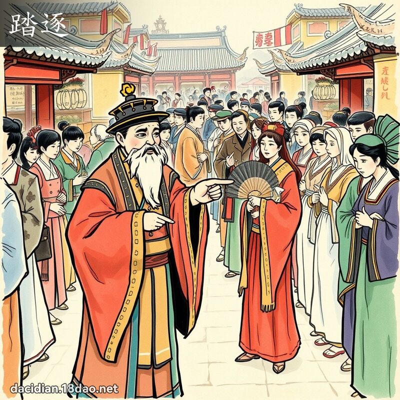 踏逐 - 国语大辞典配图