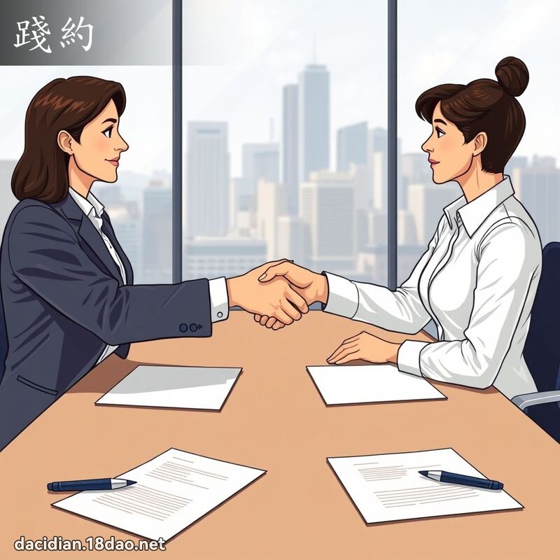 践约 - 国语大辞典配图